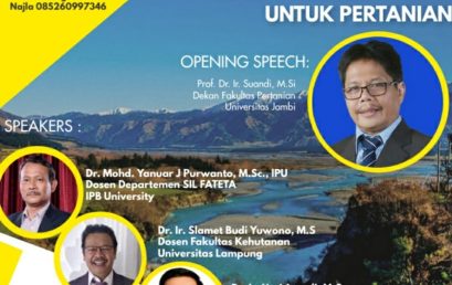 Webinar Series 3 Jurusan/Program Studi Agroekoteknologi Fakultas Pertanian Univereitas Jambi