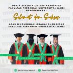 FAKULTAS PERTANIAN UNIVERSITAS JAMBI RESMI TAMBAH EMPAT GURU BESAR