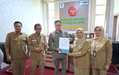 FAKULTAS PERTANIAN UNIVERSITAS JAMBI TERIMA SERTIFIKAT PEMENUHAN KOMITMEN PANGAN OLAHAN DAN IZIN EDAR “CITY RICE” DARI BALAI POM DI JAMBI